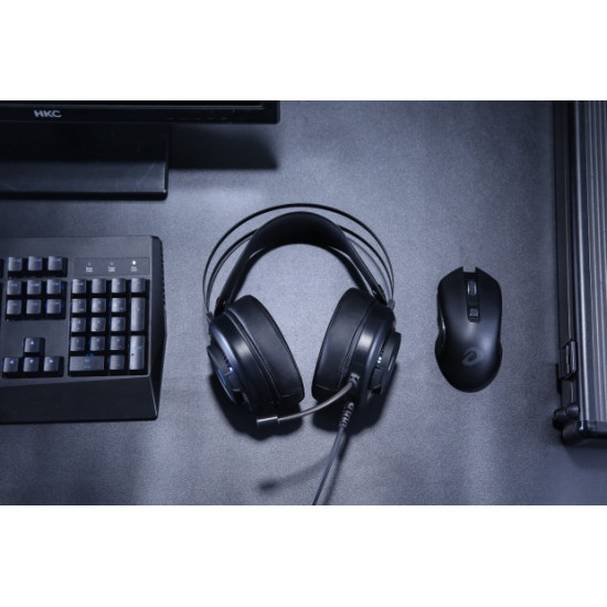 Dareu EH416S RGB gamer fejhallgató, fekete