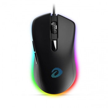 Dareu EM908 RGB vezetékes gamer egér, fekete 600-6000 DPI,