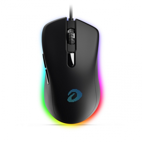 Dareu EM908 RGB vezetékes gamer egér, fekete 600-6000 DPI,