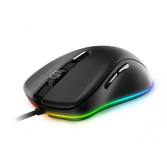 Dareu EM908 RGB vezetékes gamer egér, fekete 600-6000 DPI,