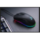 Dareu EM908 RGB vezetékes gamer egér, fekete 600-6000 DPI,