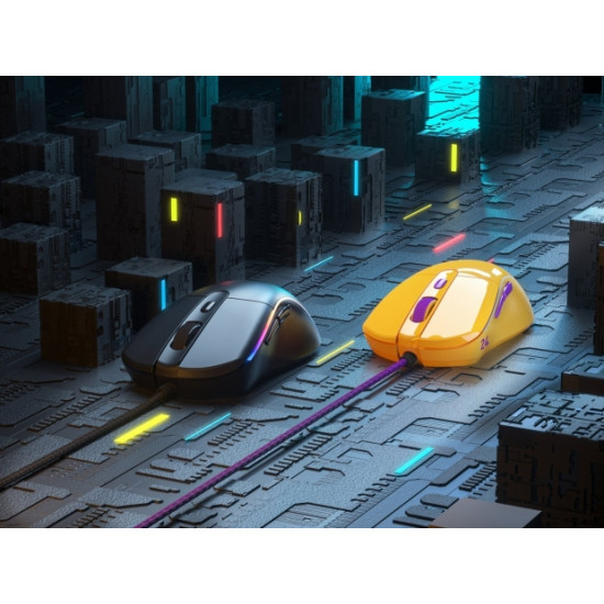 Dareu A960 vezetékes gamer egér, RGB, 800-18000 DPI, fekete