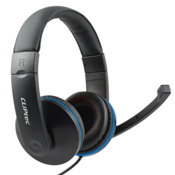 Cliptec BMH529 Vezetékes PC fejhallgató mikrofonnal fekete/kék