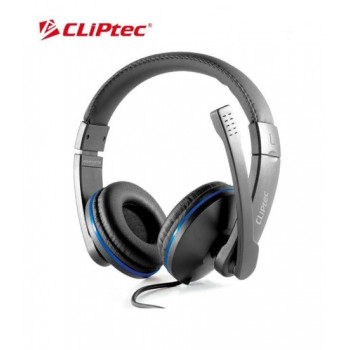 Cliptec BMH529 Vezetékes PC fejhallgató mikrofonnal fekete/kék