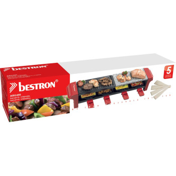 BESTRON ARG400 RACLETTE GRILL Gourmet készlet - 4 személyes