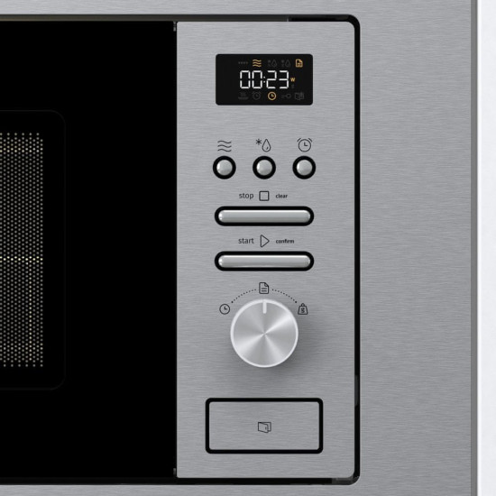 Gorenje BM201AG1X beépíthető mikrosütő, 800W, 20L, 59.5x32.5x38.8 cm, inox