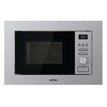 Gorenje BM201AG1X beépíthető mikrosütő, 800W, 20L, 59.5x32.5x38.8 cm, inox
