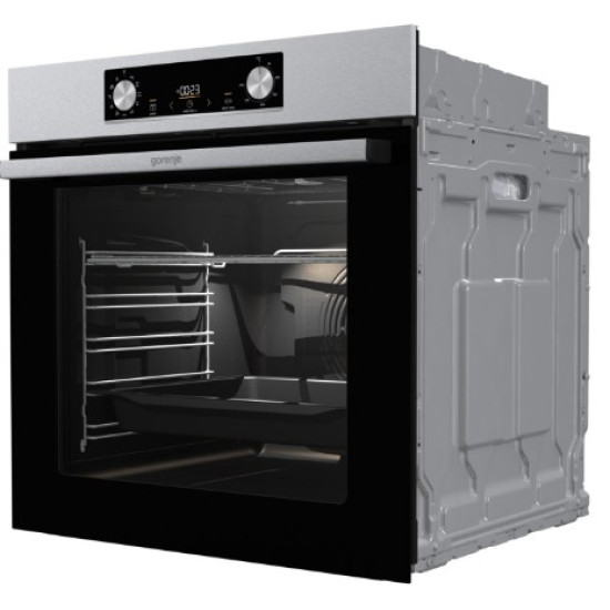 Gorenje BO6735E02X beépíthető inox sütő, 77L, 59.5x56.4x59.5 cm
