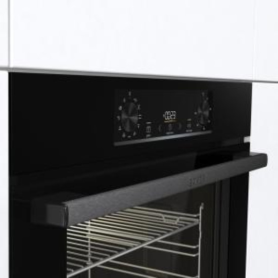 Gorenje BO6735E05B beépíthető fekete sütő, 59.5x56.4x59.5 cm