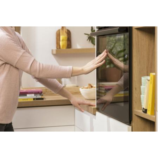 Gorenje BPS6737E14BG beépíthető pirolitikus öntisztító fekete sütő 77L, ExtraSteam gőzfunkcióval, 59.5x56.4x59.5 cm, fekete