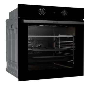 Gorenje BO6717E03BG beépíthető fekete sütő, 77L, 59.5x56.4x59.5 cm