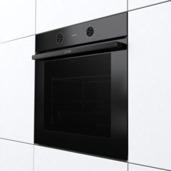 Gorenje BO6717E03BG beépíthető fekete sütő, 77L, 59.5x56.4x59.5 cm