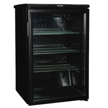 Snaige CD14SM-S3JJ3CX fekete üvegajtós hűtő 85cm