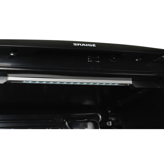 Snaige CD14SM-S3JJ3CX fekete üvegajtós hűtő 85cm