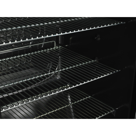 Snaige CD14SM-S3JJ3CX fekete üvegajtós hűtő 85cm