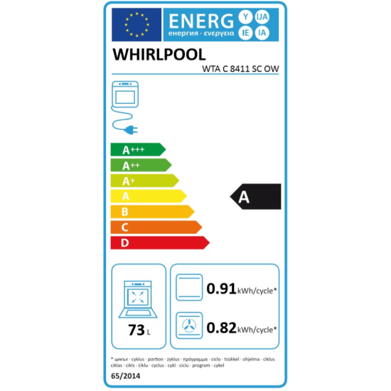 Whirlpool WTA C 8411 SC OW beépíthető sütő