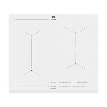 Electrolux EIV63440BW beépíthető indukciós kerámialap, 59x52x4.4 cm, fehér 