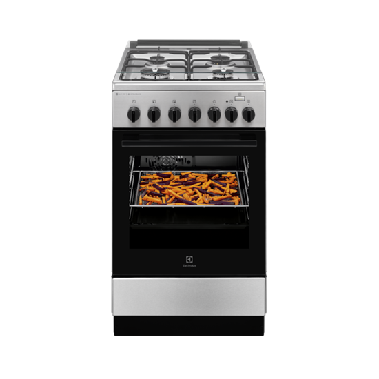 Electrolux LKK560000X kombinált tűzhely, 58L, 50x60x85.5 cm, inox 