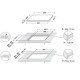 Whirlpool WS Q7360 NE beépíthető indukciós kerámia főzőlap, 59x51x5.4 cm, fekete szín