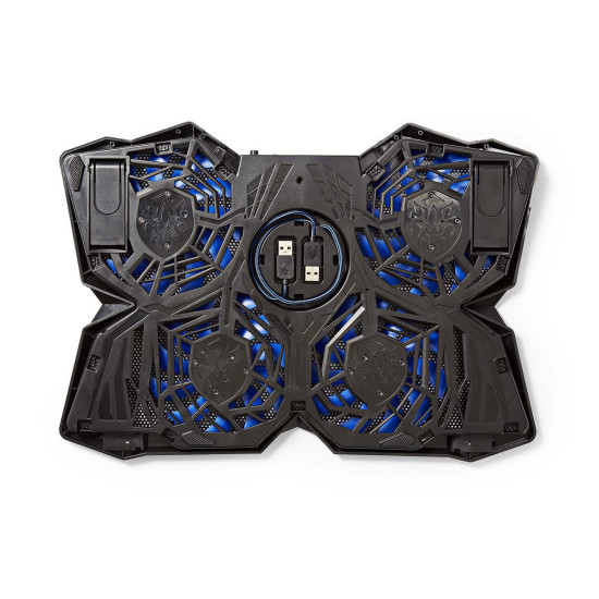 Nedis GNCR200BK GAMING Notebook hűtő 15-19"-ig négy állítható ventilátorral