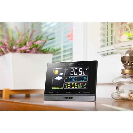 Hyundai WS2303 Időjárás állomás, fekete
