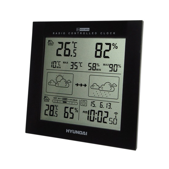 Hyundai WS2244B FEKETE időjárás állomás