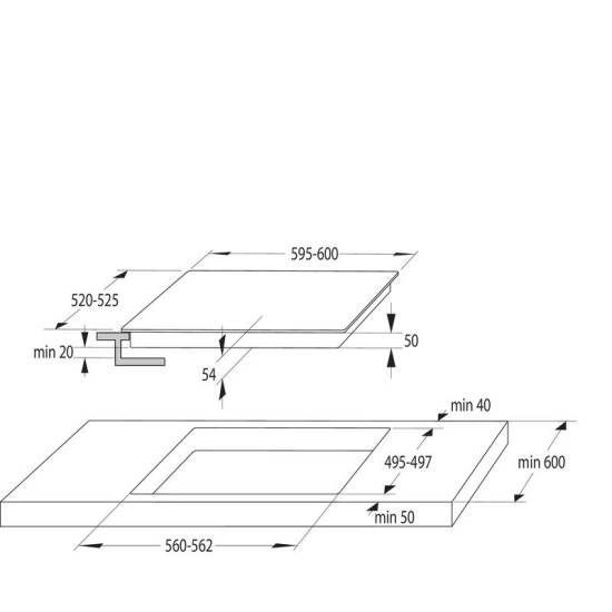 Gorenje IT643SYB beépíthető indukciós főzőlap