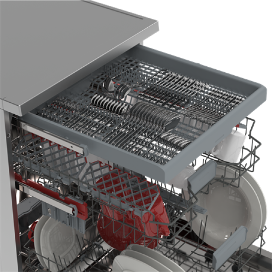 Sharp QW-NA1DF45EI-EU mosogatógép, 15 terítékes, 59.8x59.8x85 cm, inox 