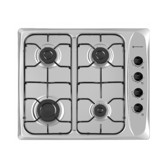 Novacook E440C beépíthető inox gázfőzőlap