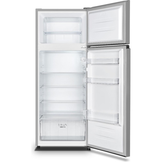 Gorenje RF414EPS4 felülfagyasztós kombinált hűtő, 165/41L, 55x54.2x143.6 cm, szürke 
