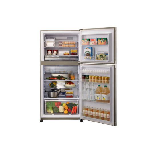 Sharp SJXG690MSL felülfagyasztós kombinált hűtőszekrény, 394/162L, 82x72x186 cm, inox 
