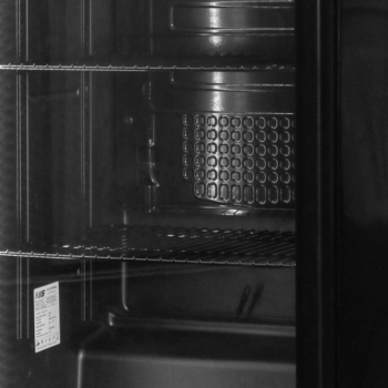 Snaige CD40DM-S3JJ1EX fekete üvegajtós hűtőszekrény 60x60x200,25 cm, 385 liter