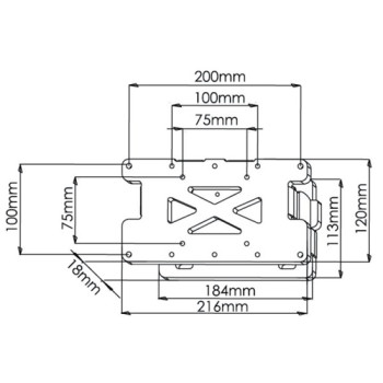 Stell SHO1027 LED fali tartó, konzol 13"-30", ezüst 