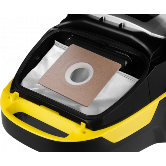 ECG VP S5020 Animal Comfort porzsákos porszívó , 800W, mini turbó fej, fekete/sárga, VPS5020