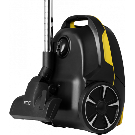 ECG VP S5020 Animal Comfort porzsákos porszívó , 800W, mini turbó fej, fekete/sárga, VPS5020