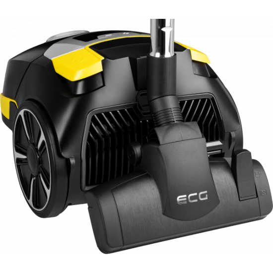 ECG VP S5020 Animal Comfort porzsákos porszívó , 800W, mini turbó fej, fekete/sárga, VPS5020