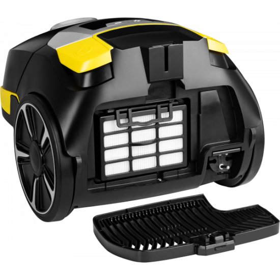 ECG VP S5020 Animal Comfort porzsákos porszívó , 800W, mini turbó fej, fekete/sárga, VPS5020