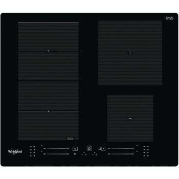 Whirlpool WFS7560NE beépíthető indukciós kerámia főzőlap, 59x51x5.4 cm, fekete szín