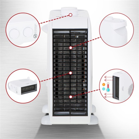 Adler AD7725 ventilátoros hősugárzó 1000/2000W fehér