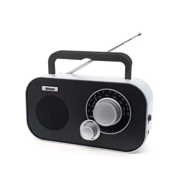 Bravo B-5184BK rádió ezüst-fekete, hálózati/elemes működés 