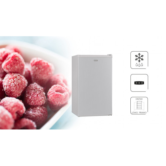 MPM MPM-112-CJ-32S/AA silver hűtőszekrény fagyasztóval, 70/11L, 48x50x84 cm 