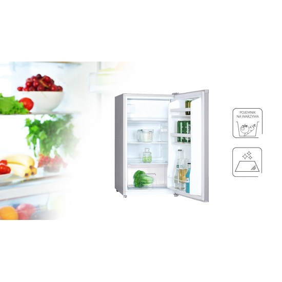 MPM MPM-112-CJ-32S/AA silver hűtőszekrény fagyasztóval, 70/11L, 48x50x84 cm 