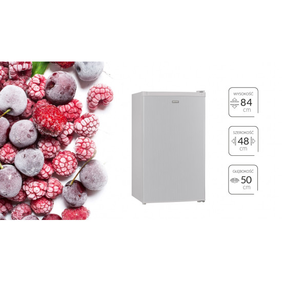 MPM MPM-112-CJ-32S/AA silver hűtőszekrény fagyasztóval, 70/11L, 48x50x84 cm 