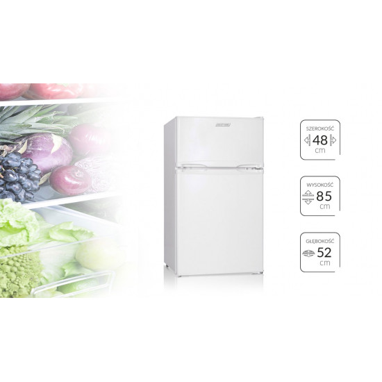 MPM MPM-87-CZ-13/E felülfagyasztós kombinált hűtőszekrény, 61/24L, 48x52x85 cm 