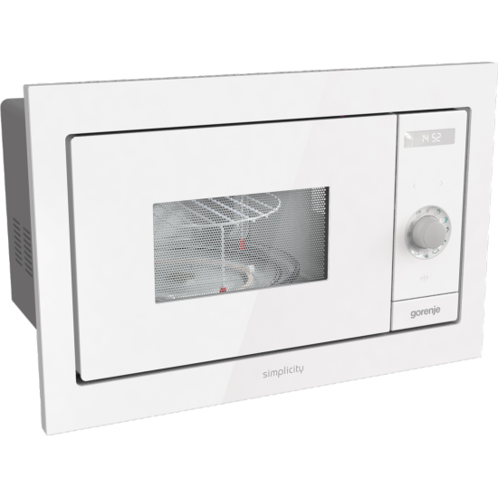 Gorenje BM235G1SYW fehér beépíthető grilles mikrohullámú sütő, 59.5x35.1x39 cm 