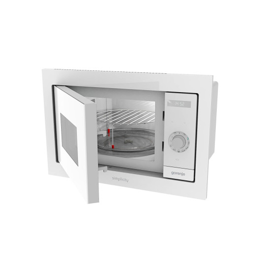 Gorenje BM235G1SYW fehér beépíthető grilles mikrohullámú sütő, 59.5x35.1x39 cm 
