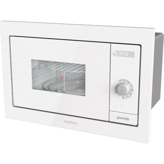 Gorenje BM235G1SYW fehér beépíthető grilles mikrohullámú sütő, 59.5x35.1x39 cm 