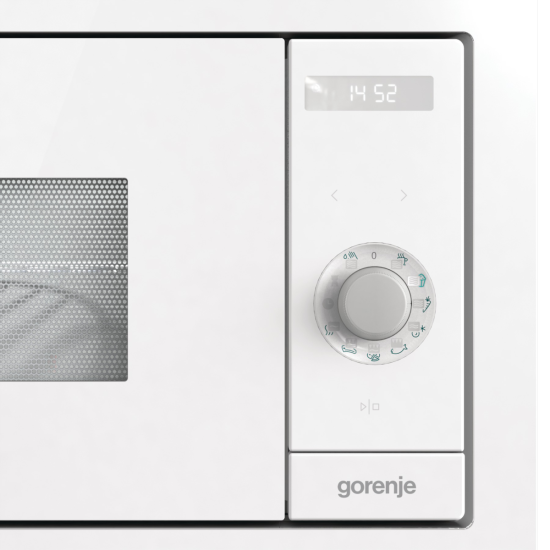 Gorenje BM235G1SYW fehér beépíthető grilles mikrohullámú sütő, 59.5x35.1x39 cm 