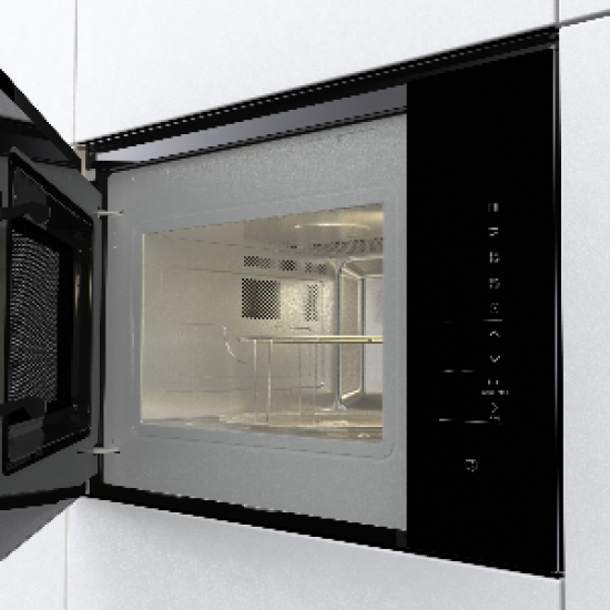 Gorenje BMI251SG3BG fekete beépíthető mikrohullámú sütő inverteres