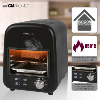 Clatronic EBG3760 elektromos Beef grillsütő  Sous Vide -ban főtt hús finomításához is tökéletes